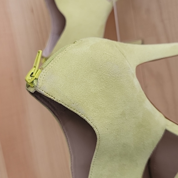 BCBGENERATION sz7.5 Helara Lime Green Leather Platform - Picture 13 of 13